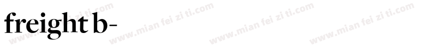 freight b字体转换